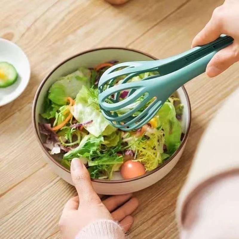 多功能厨房食品夹子牛排夹硅胶手动打蛋器家用烘焙工具夹蛋器夹子